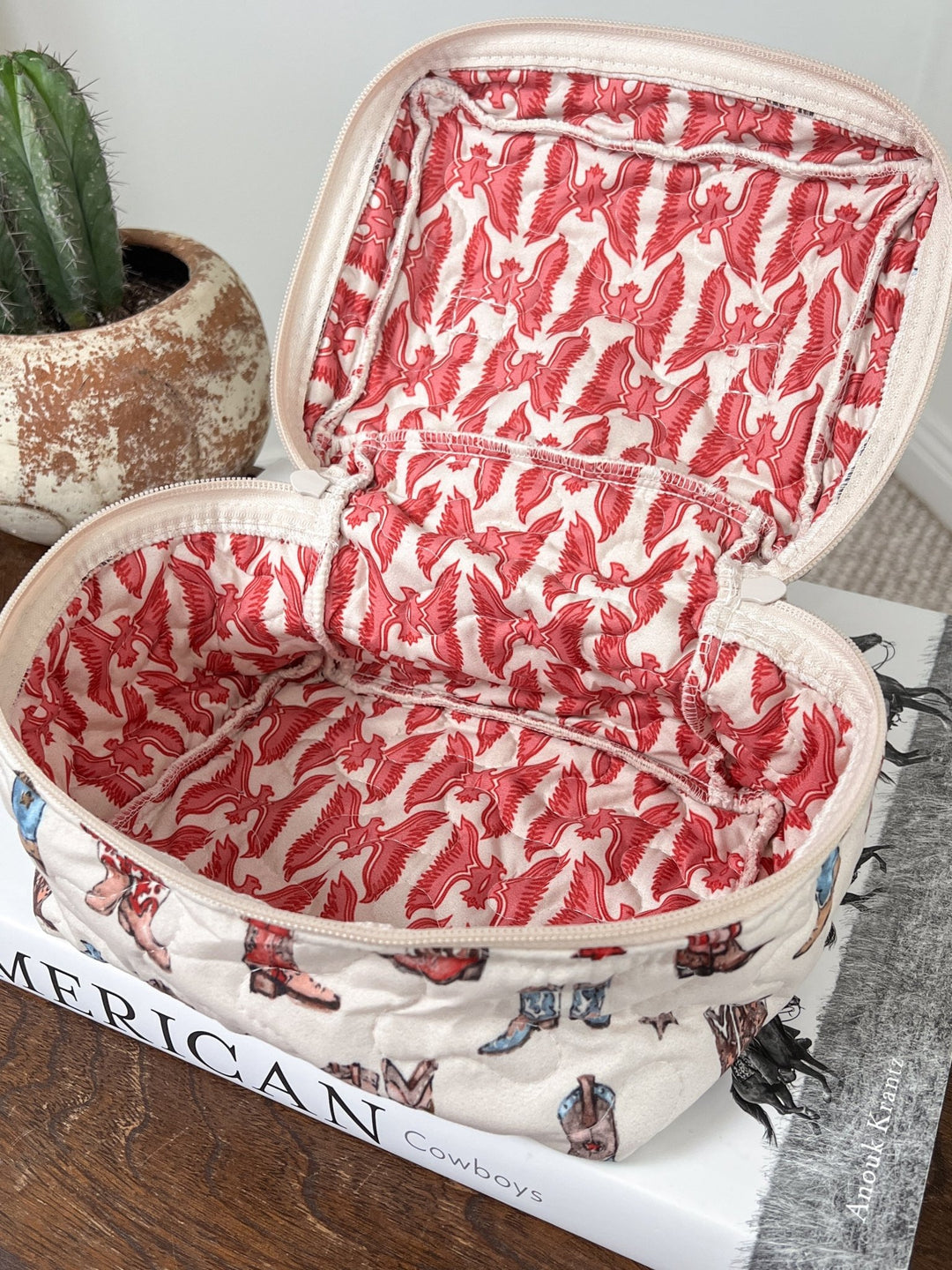 Boots Quilted Travel Case - Lunabelle West