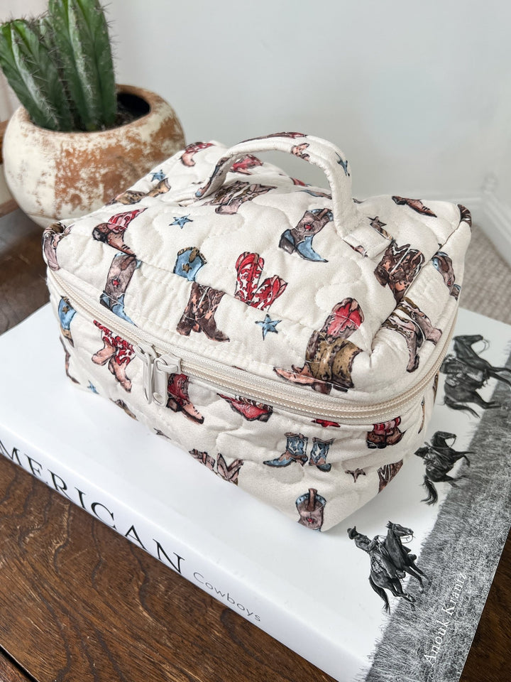 Boots Quilted Travel Case - Lunabelle West