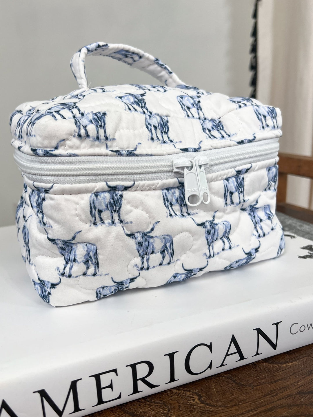 Longhorn Quilted Travel Case - Lunabelle West