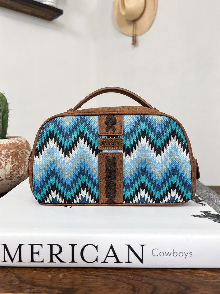 Southwestern Makeup Bag (Blue) - Lunabelle West