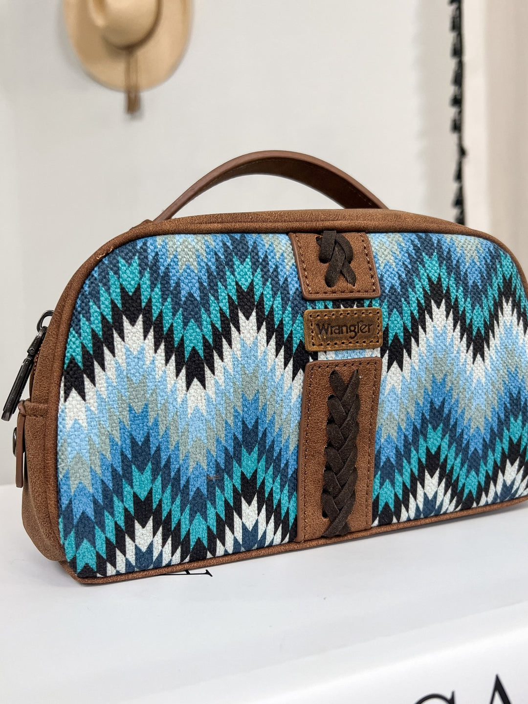 Southwestern Makeup Bag (Blue) - Lunabelle West
