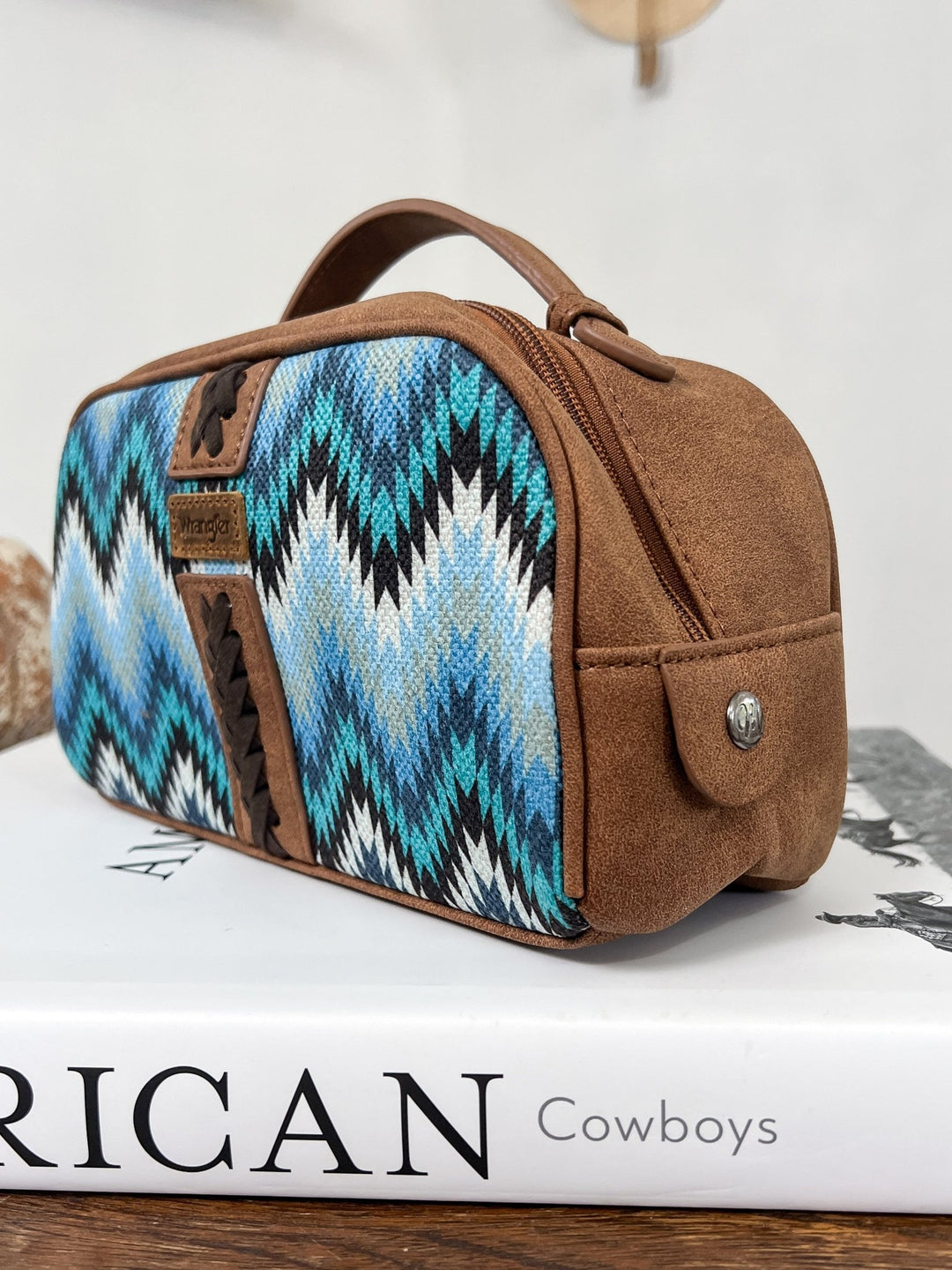 Southwestern Makeup Bag (Blue) - Lunabelle West