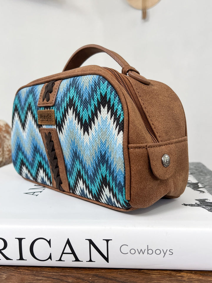 Southwestern Makeup Bag (Blue) - Lunabelle West