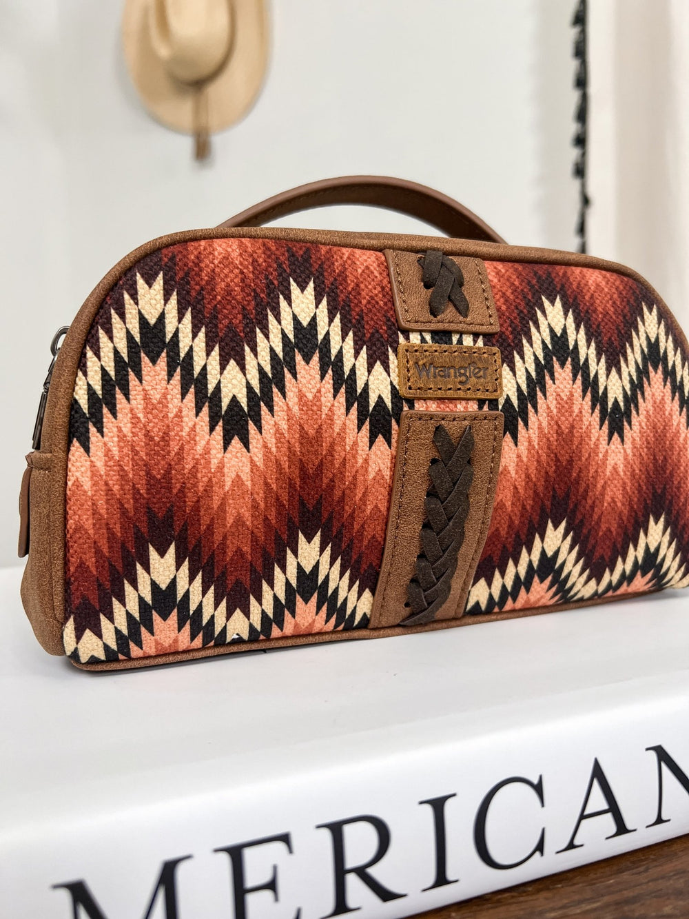 Southwestern Makeup Bag (Rust) - Lunabelle West