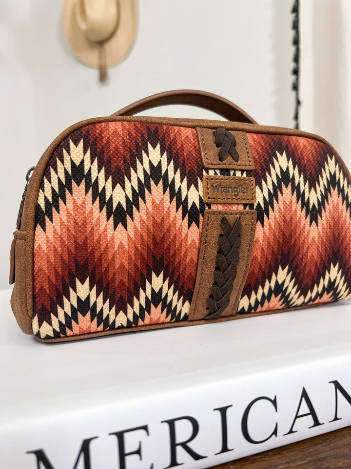 Southwestern Makeup Bag (Rust) - Lunabelle West