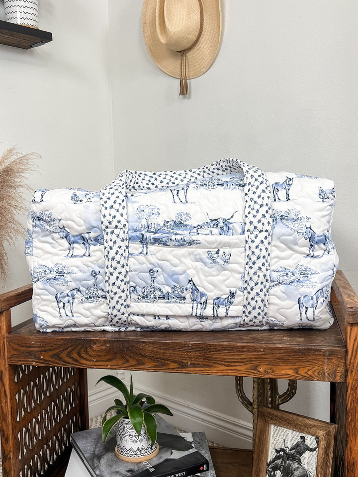 San Antonio Quilted Duffel Bag - Lunabelle West