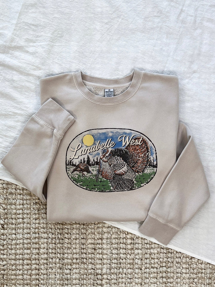 Turkey Call Crewneck - Lunabelle West
