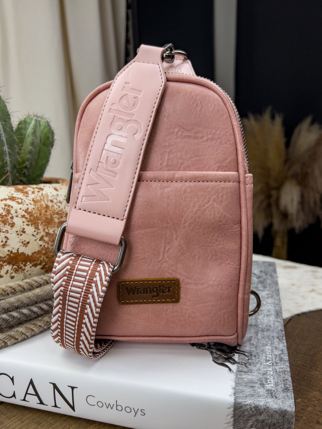 Wrangler Crossbody (Pink) - Lunabelle West