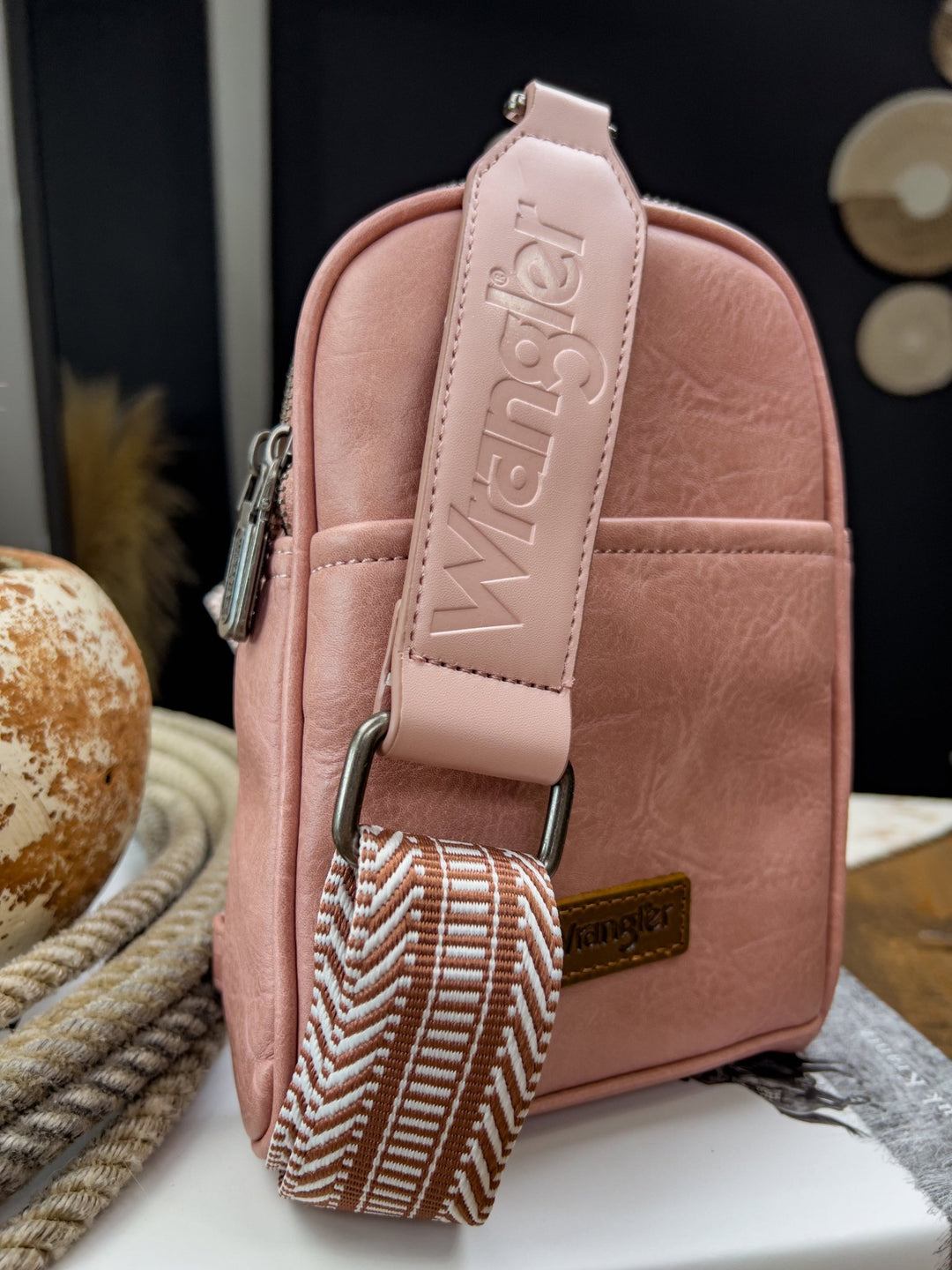 Wrangler Crossbody (Pink) - Lunabelle West