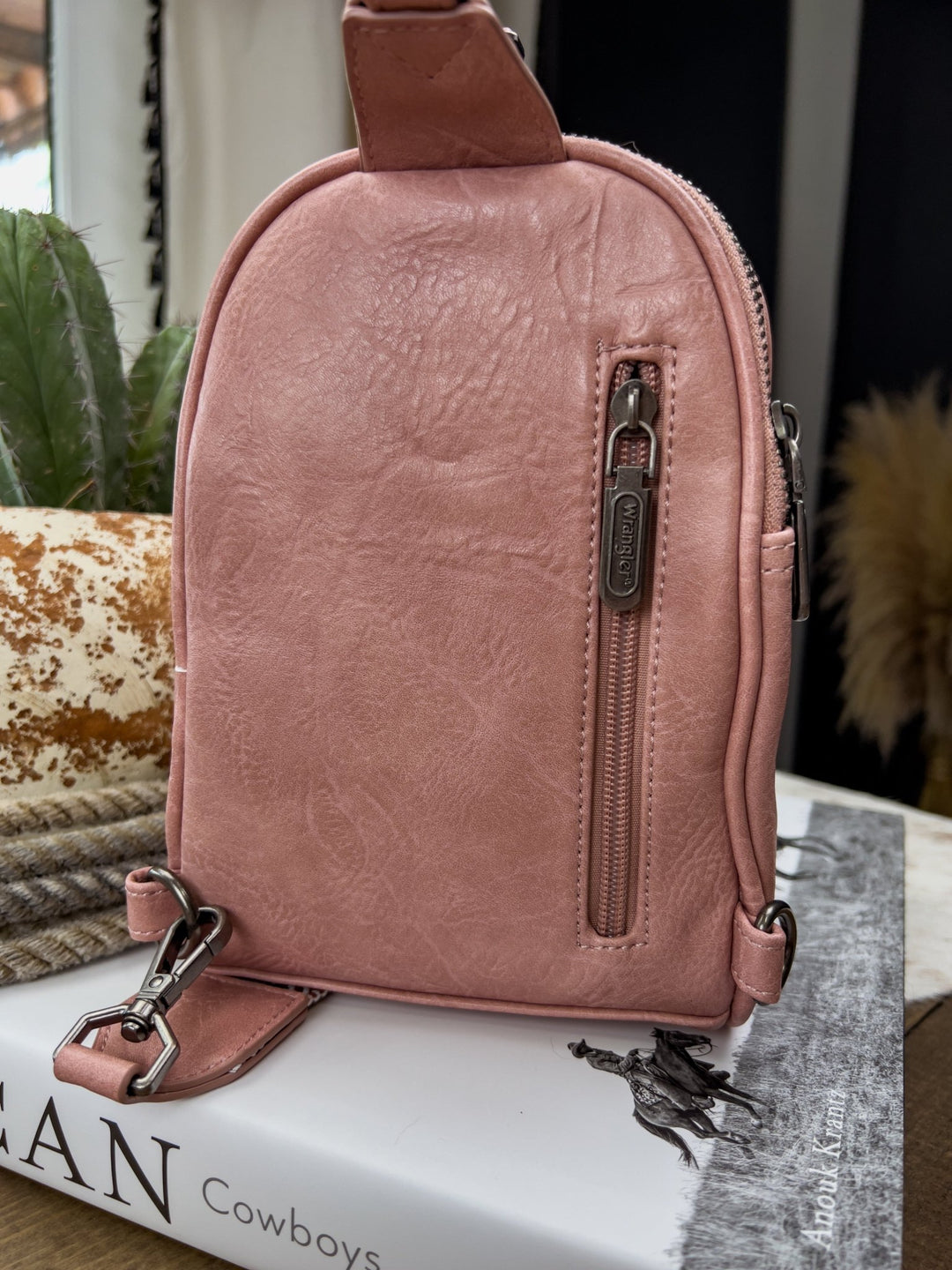 Wrangler Crossbody (Pink) - Lunabelle West