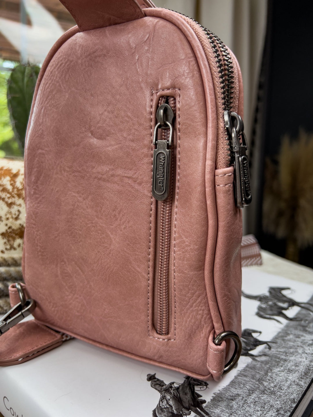 Wrangler Crossbody (Pink) - Lunabelle West