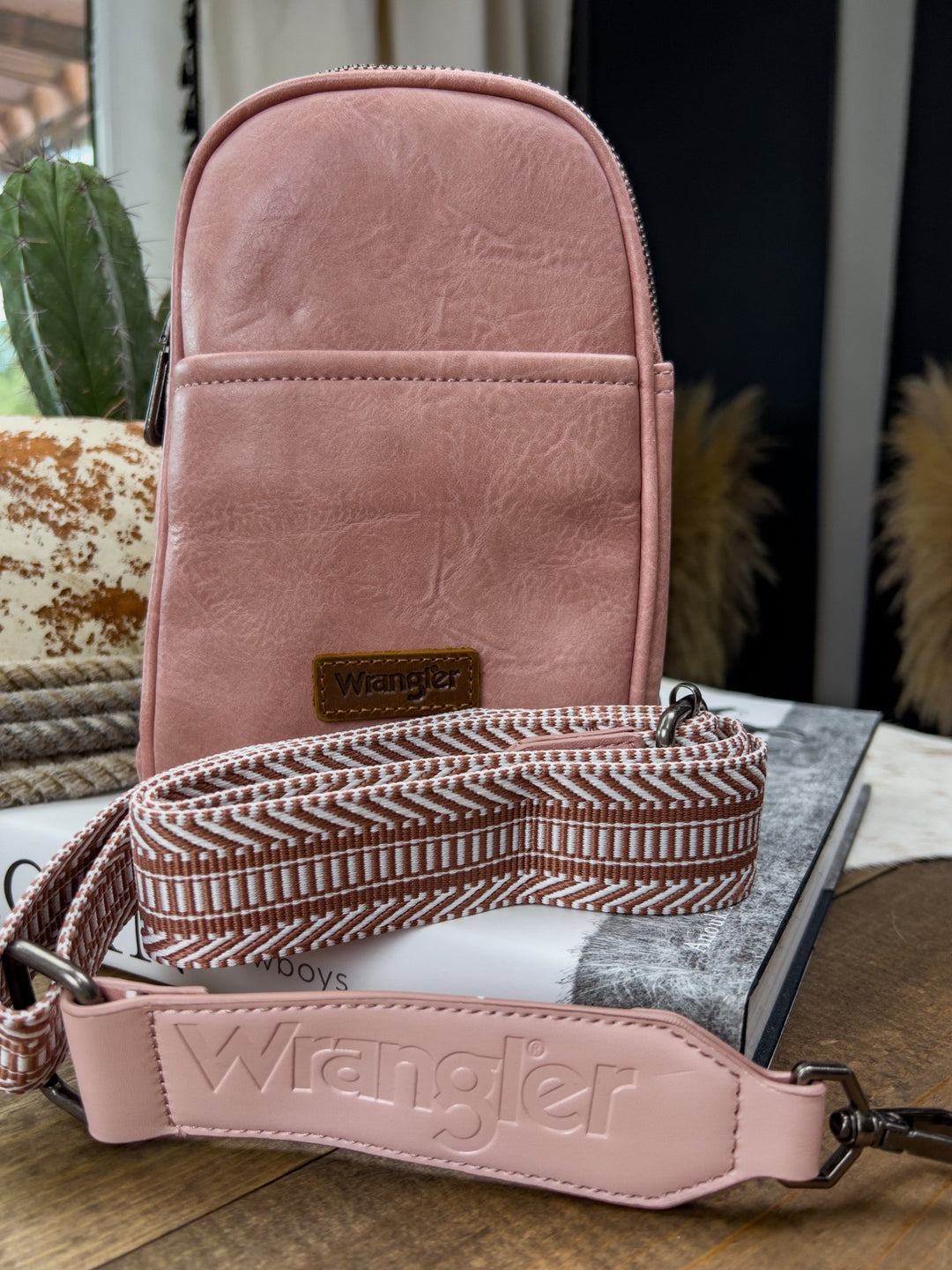Wrangler Crossbody (Pink) - Lunabelle West
