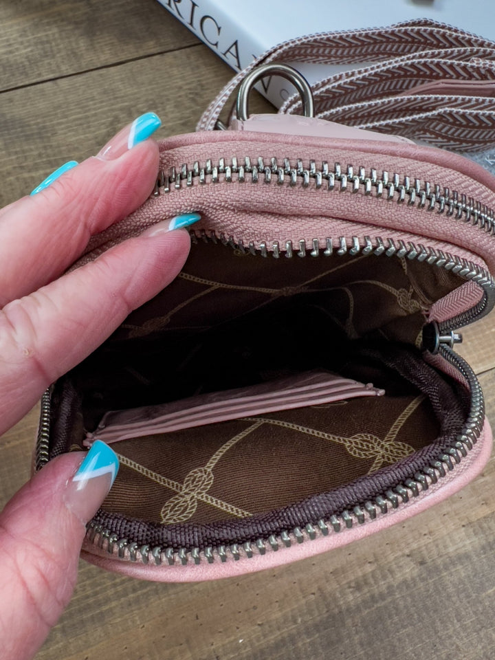 Wrangler Crossbody (Pink) - Lunabelle West
