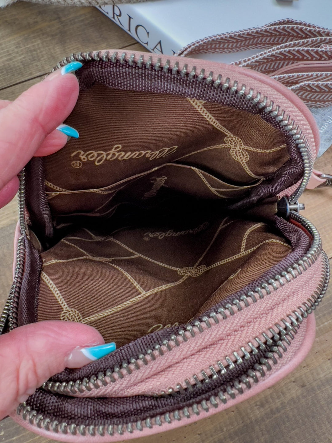 Wrangler Crossbody (Pink) - Lunabelle West