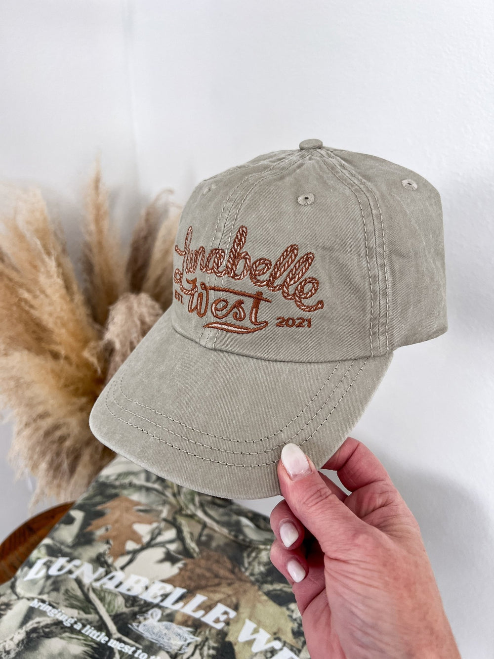 LW Logo Hat (Stone) - Lunabelle West