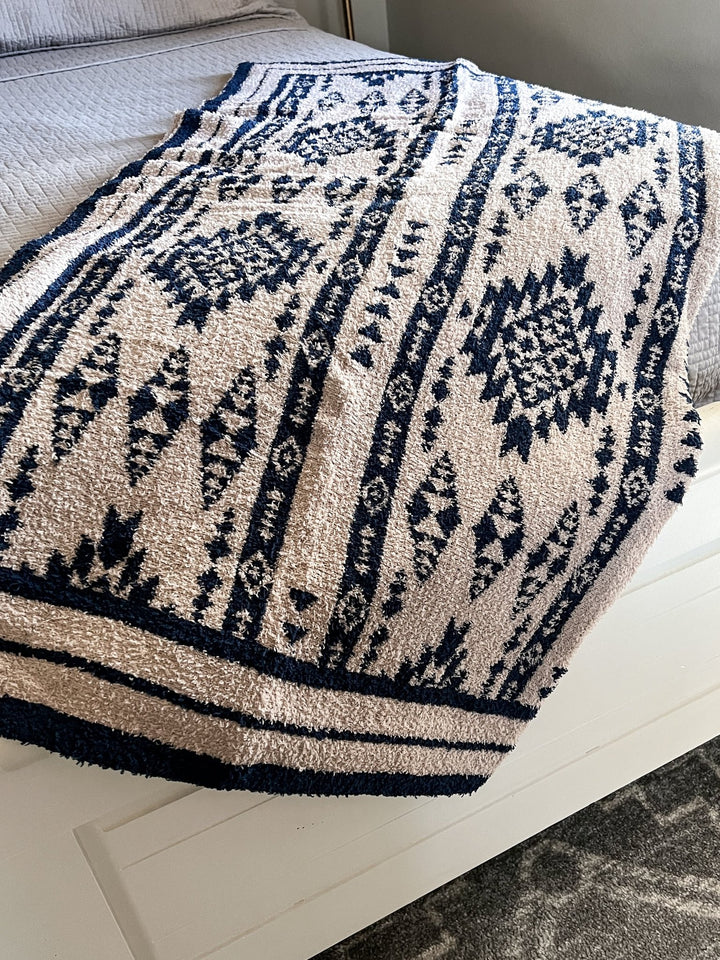 Southwest Blanket (blue) - Lunabelle West