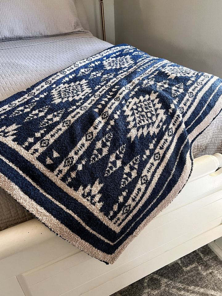 Southwest Blanket (blue) - Lunabelle West