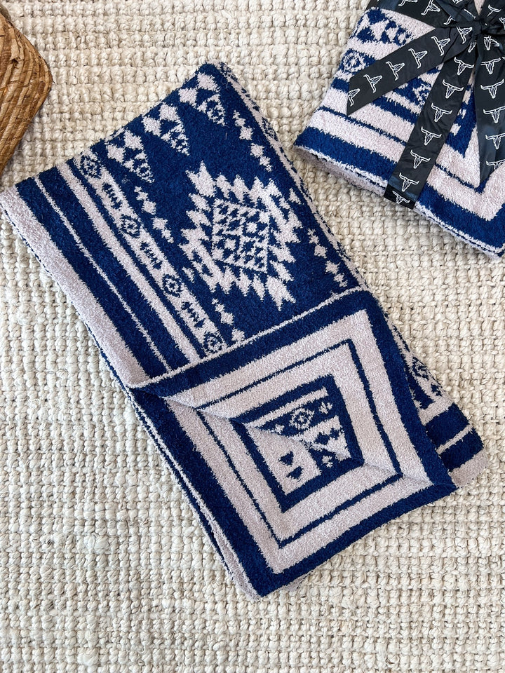 Southwest Blanket (blue) - Lunabelle West