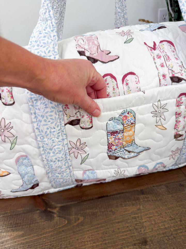 Daisy Boots Duffle Bag