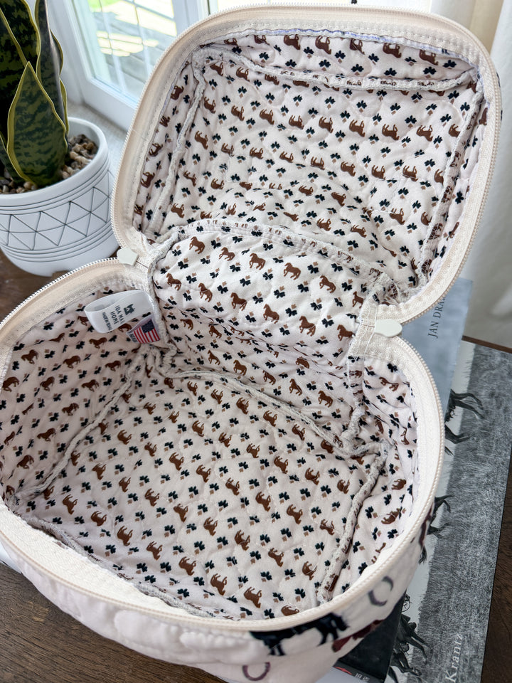 Meadow Heard Quilted Travel Case