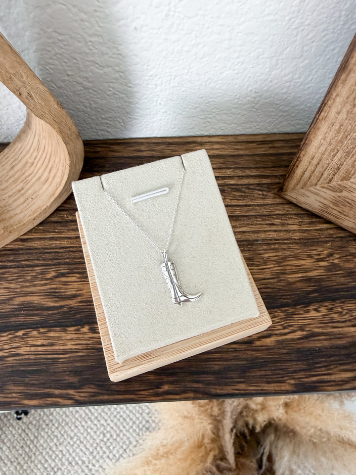 Boot Sterling Silver Necklace