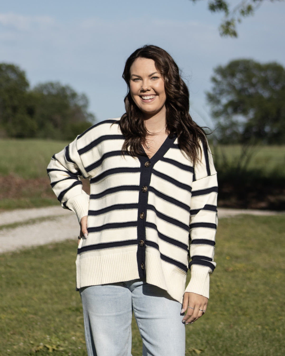 Marina Striped Cardigan