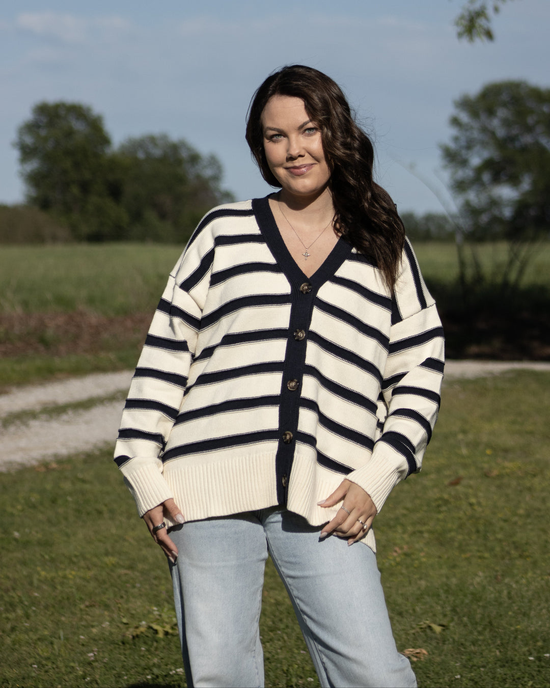 Marina Striped Cardigan