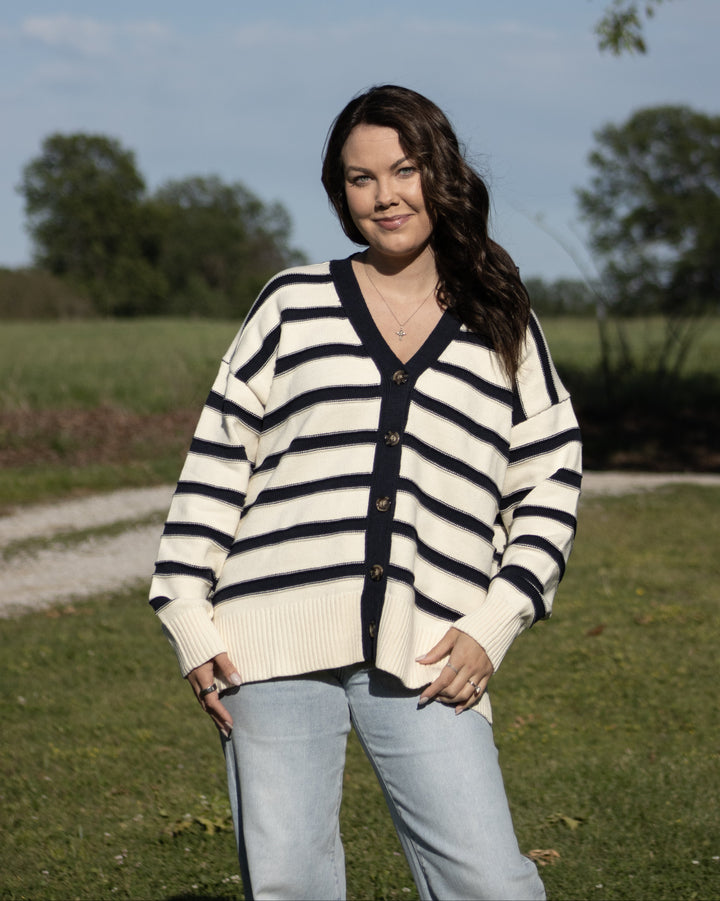 Marina Striped Cardigan