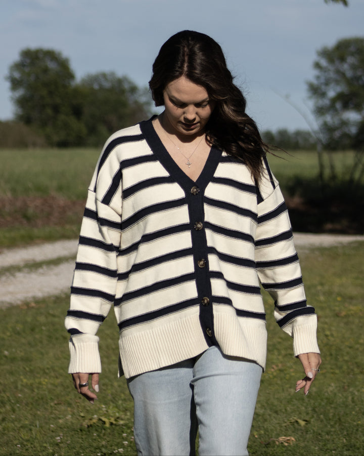 Marina Striped Cardigan