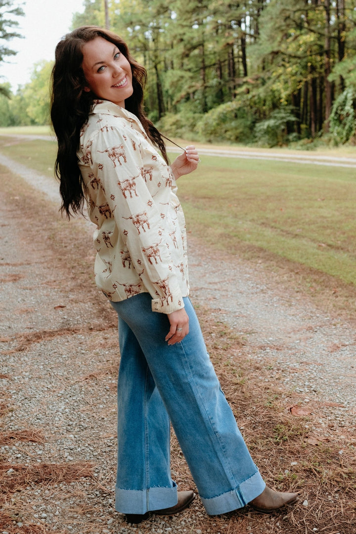 Sweet Water Button Down - Lunabelle West
