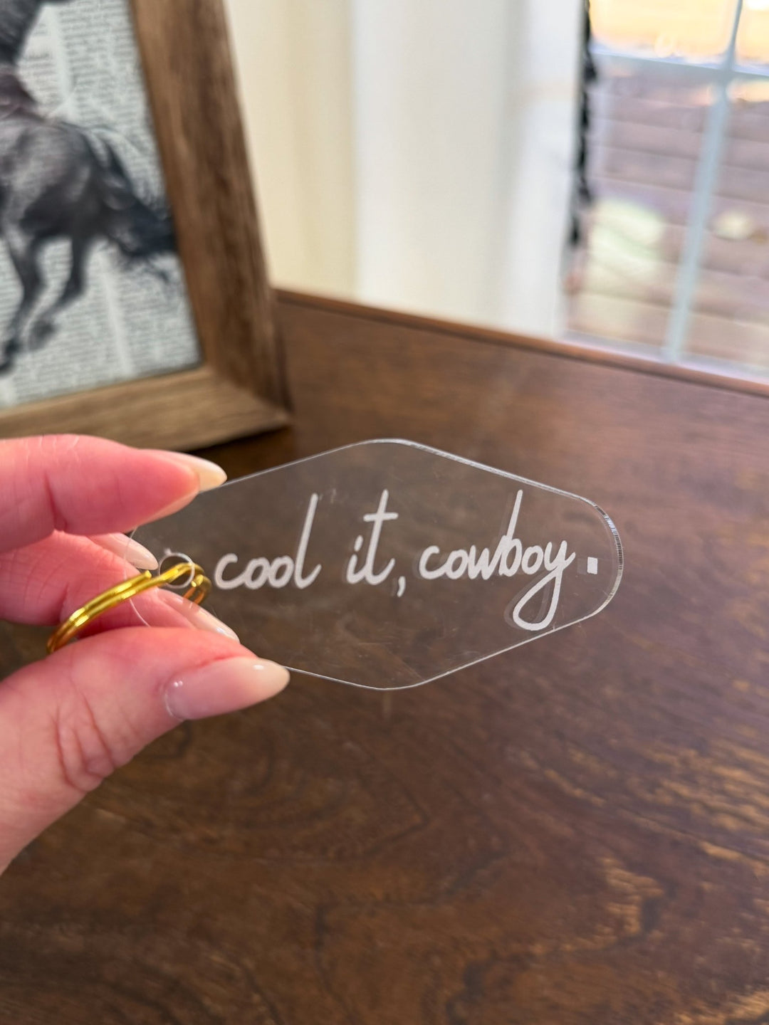Cool It Cowboy Keychain - Lunabelle West