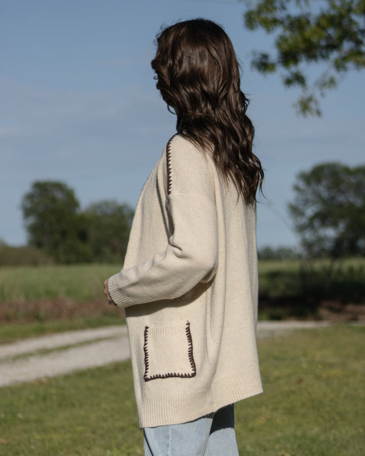 Darcy Stitch Detail Cardigan