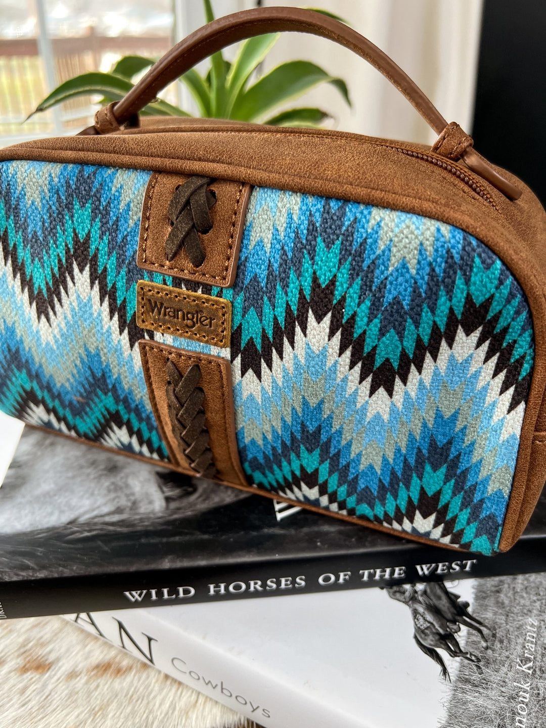 Southwestern Makeup Bag (Blue) - Lunabelle West