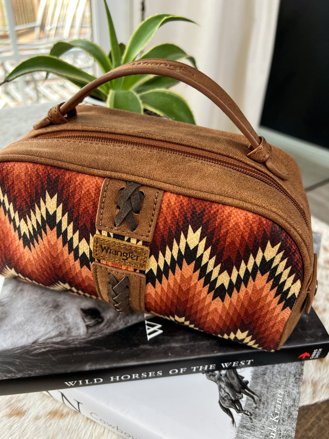 Southwestern Makeup Bag (Rust) - Lunabelle West