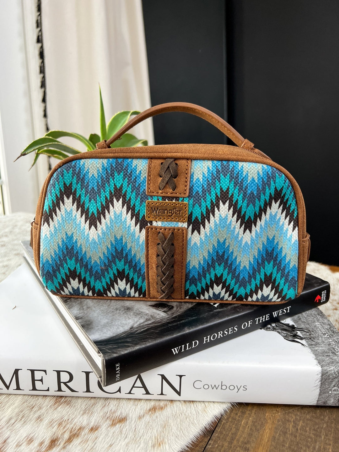 Southwestern Makeup Bag (Blue) - Lunabelle West