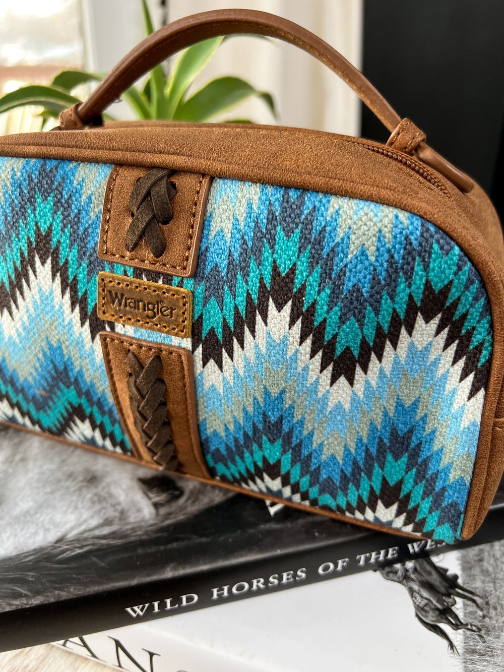 Southwestern Makeup Bag (Blue) - Lunabelle West