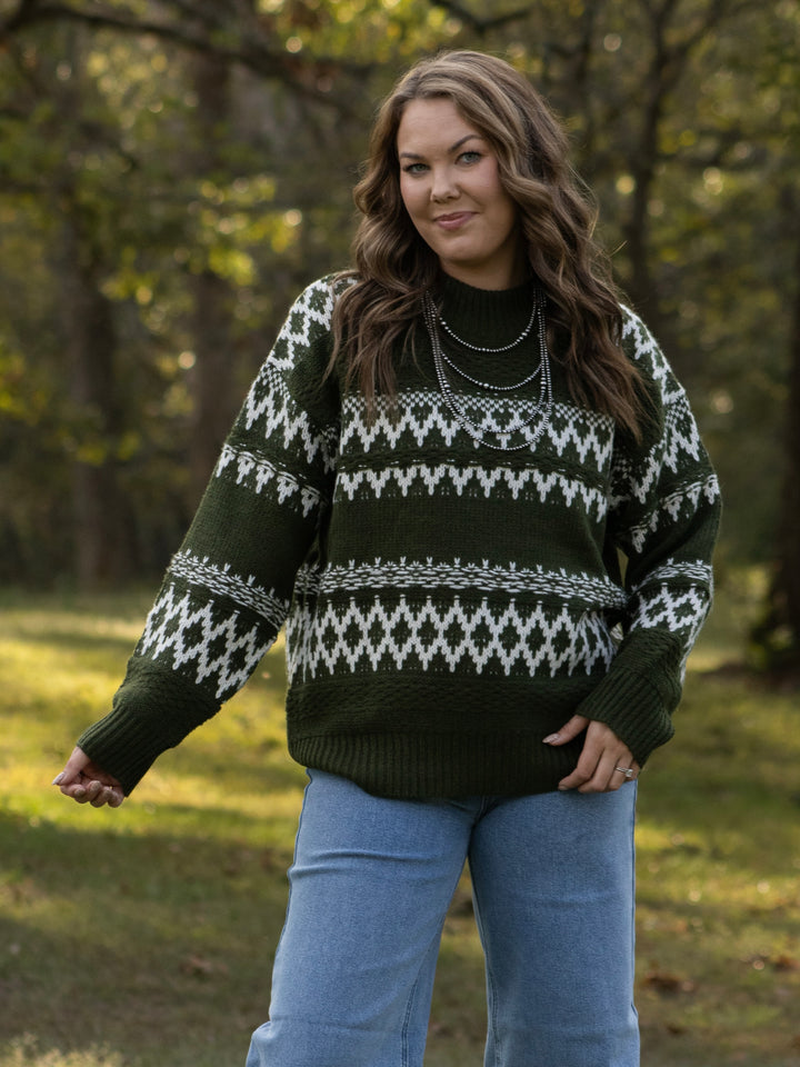 Evergreen Fair Isle Sweater