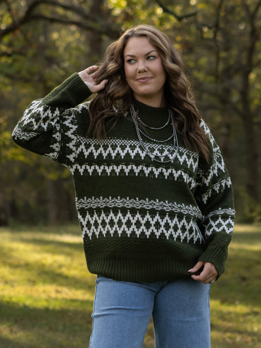 Evergreen Fair Isle Sweater