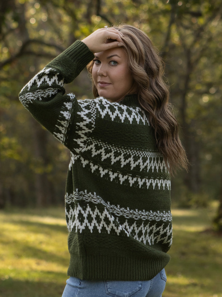 Evergreen Fair Isle Sweater