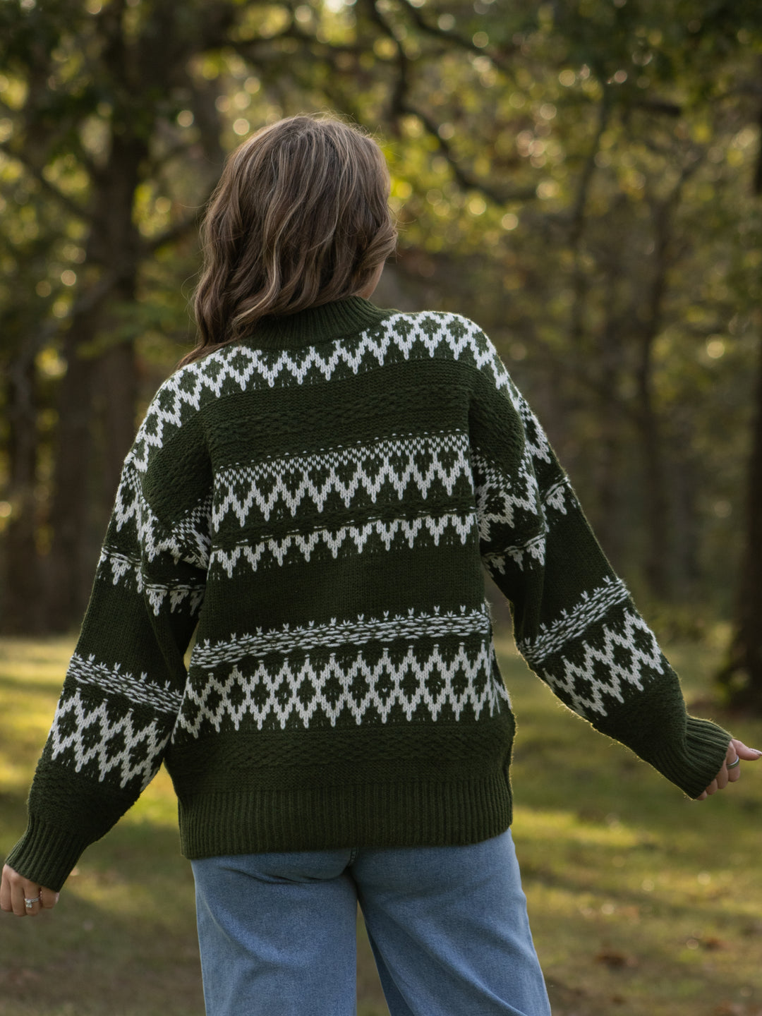 Evergreen Fair Isle Sweater