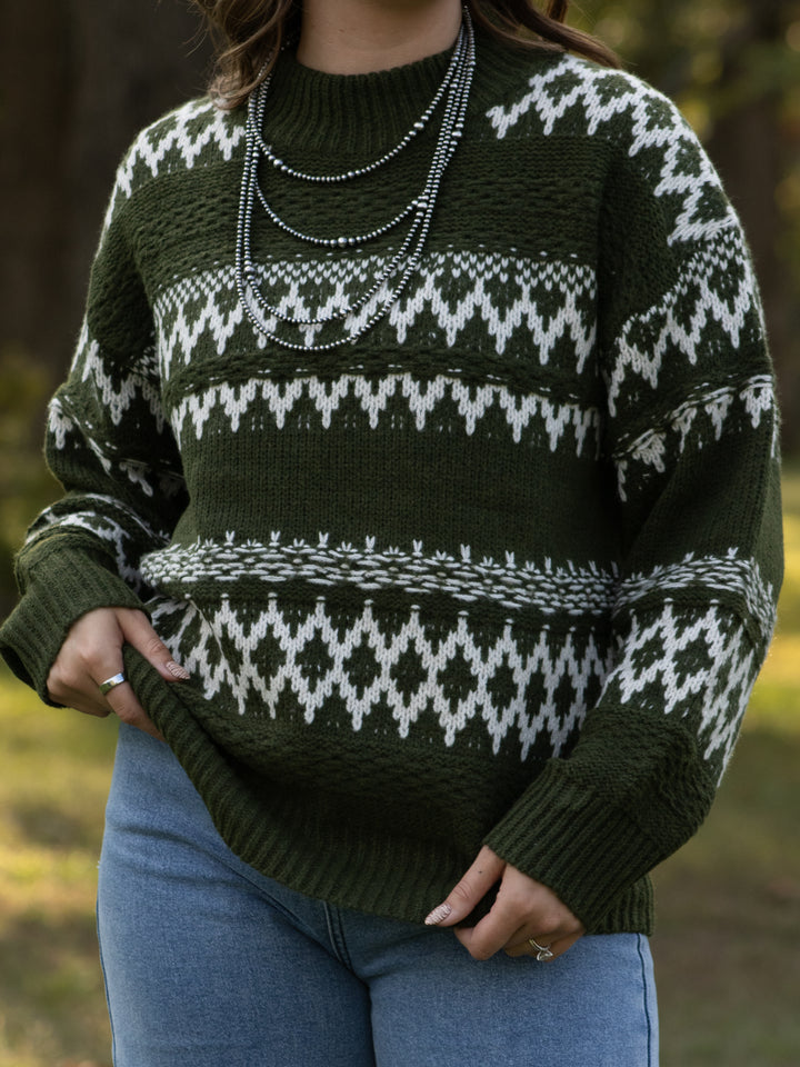 Evergreen Fair Isle Sweater