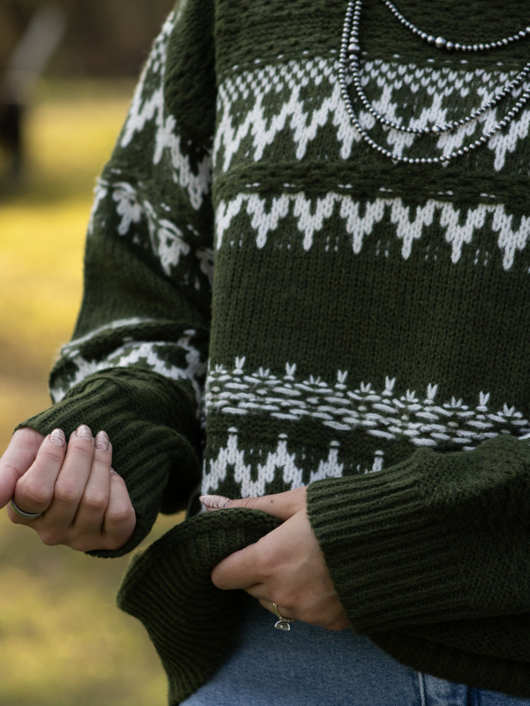 Evergreen Fair Isle Sweater