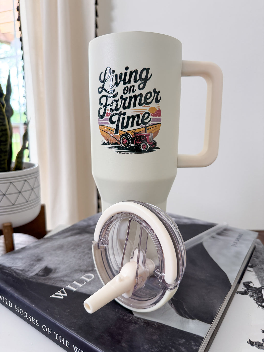 Living on Farmer Time Tumbler