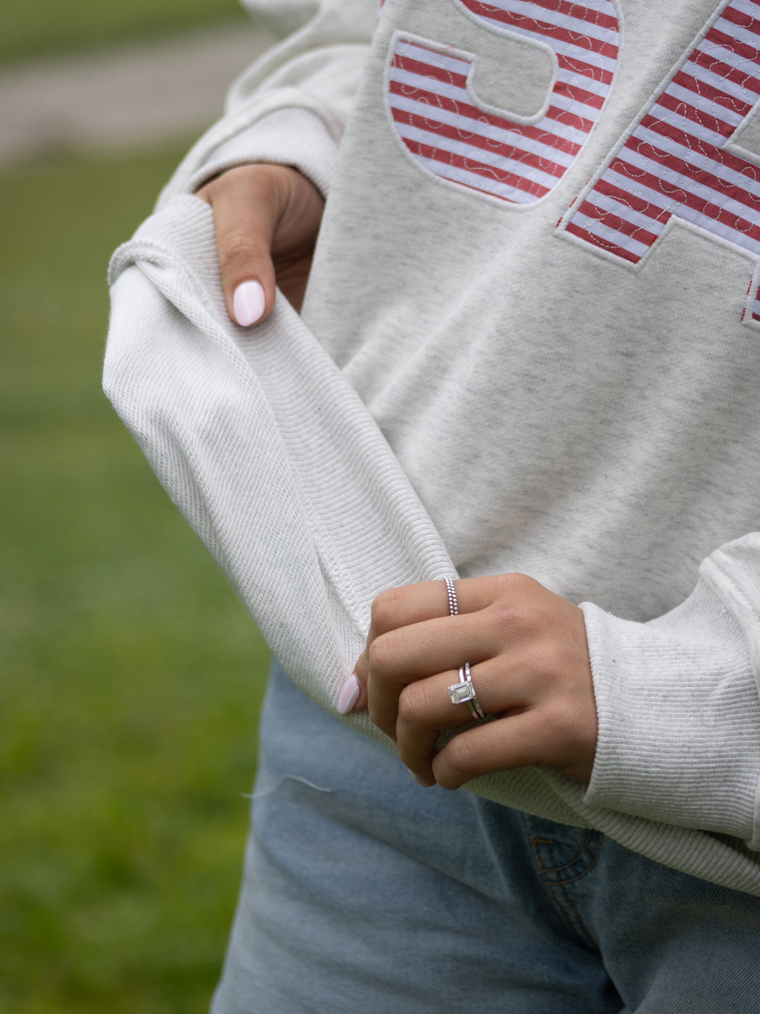 USA Patchwork Crewneck