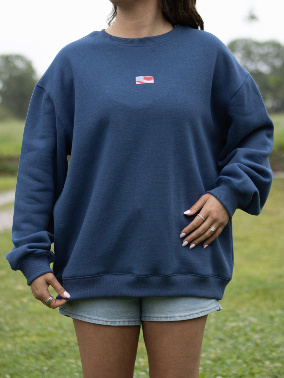 American Flag Crewneck