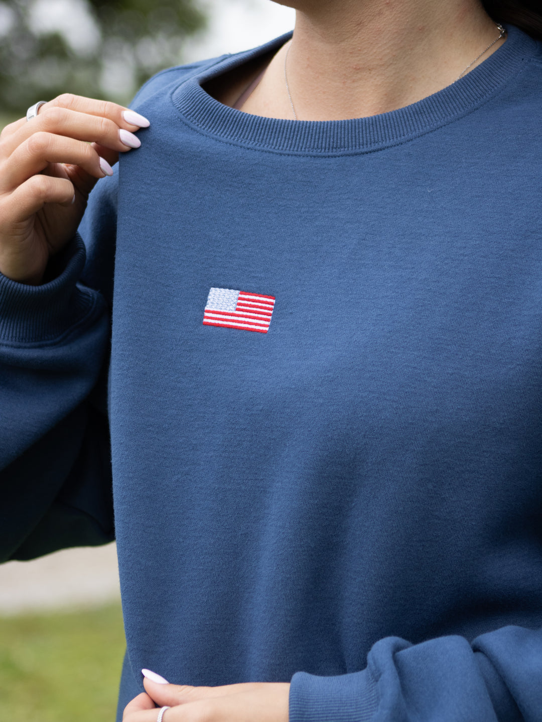 American Flag Crewneck