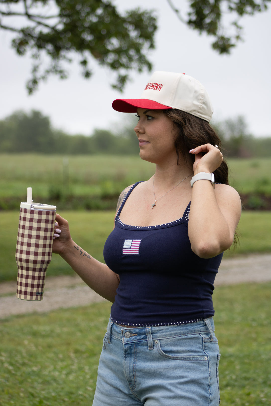American Patchwork Flag Tank