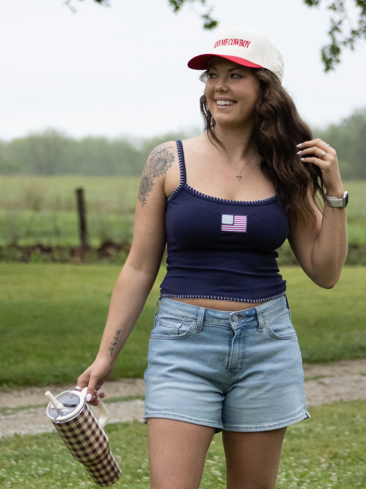 American Patchwork Flag Tank