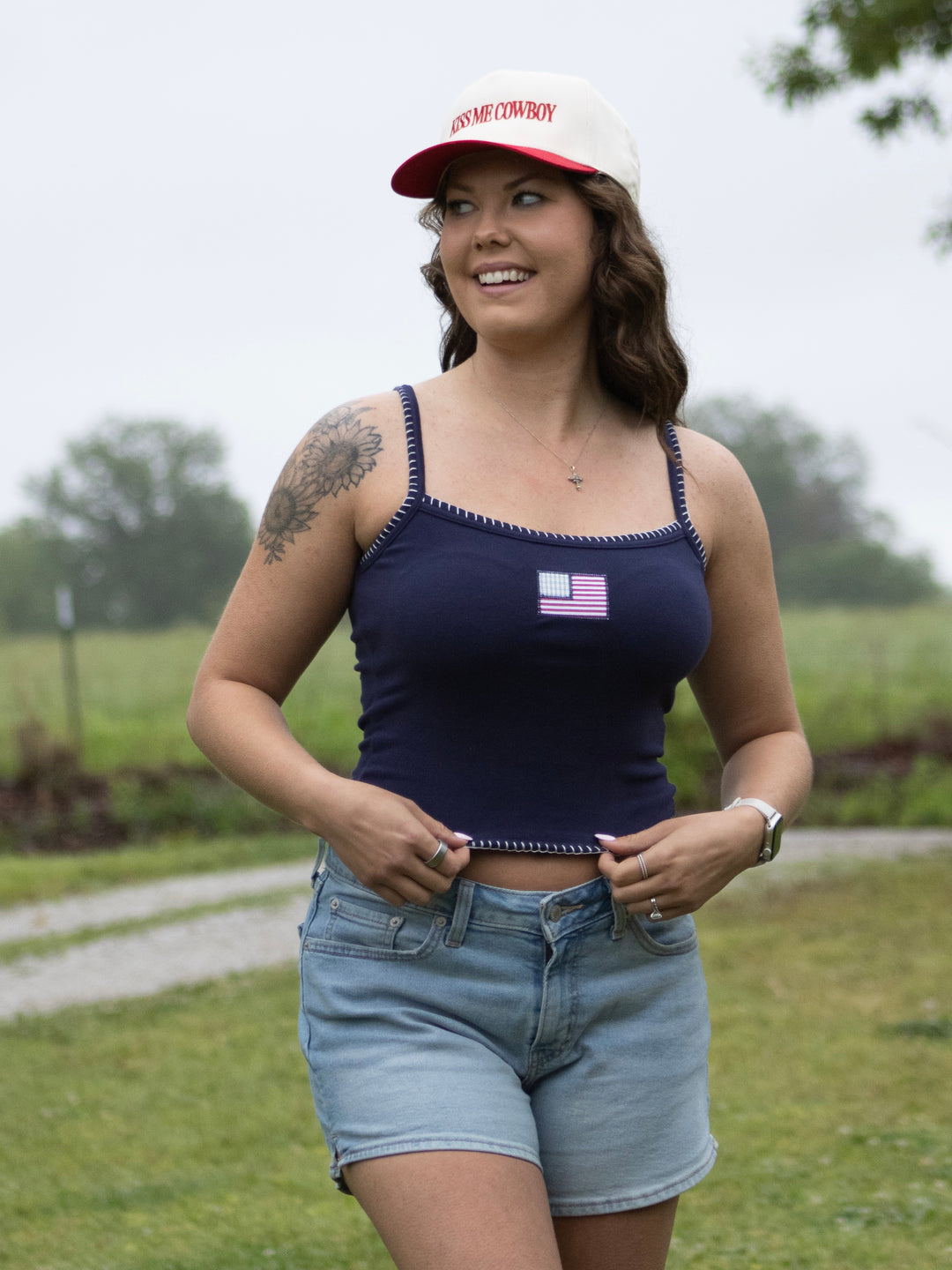 American Patchwork Flag Tank