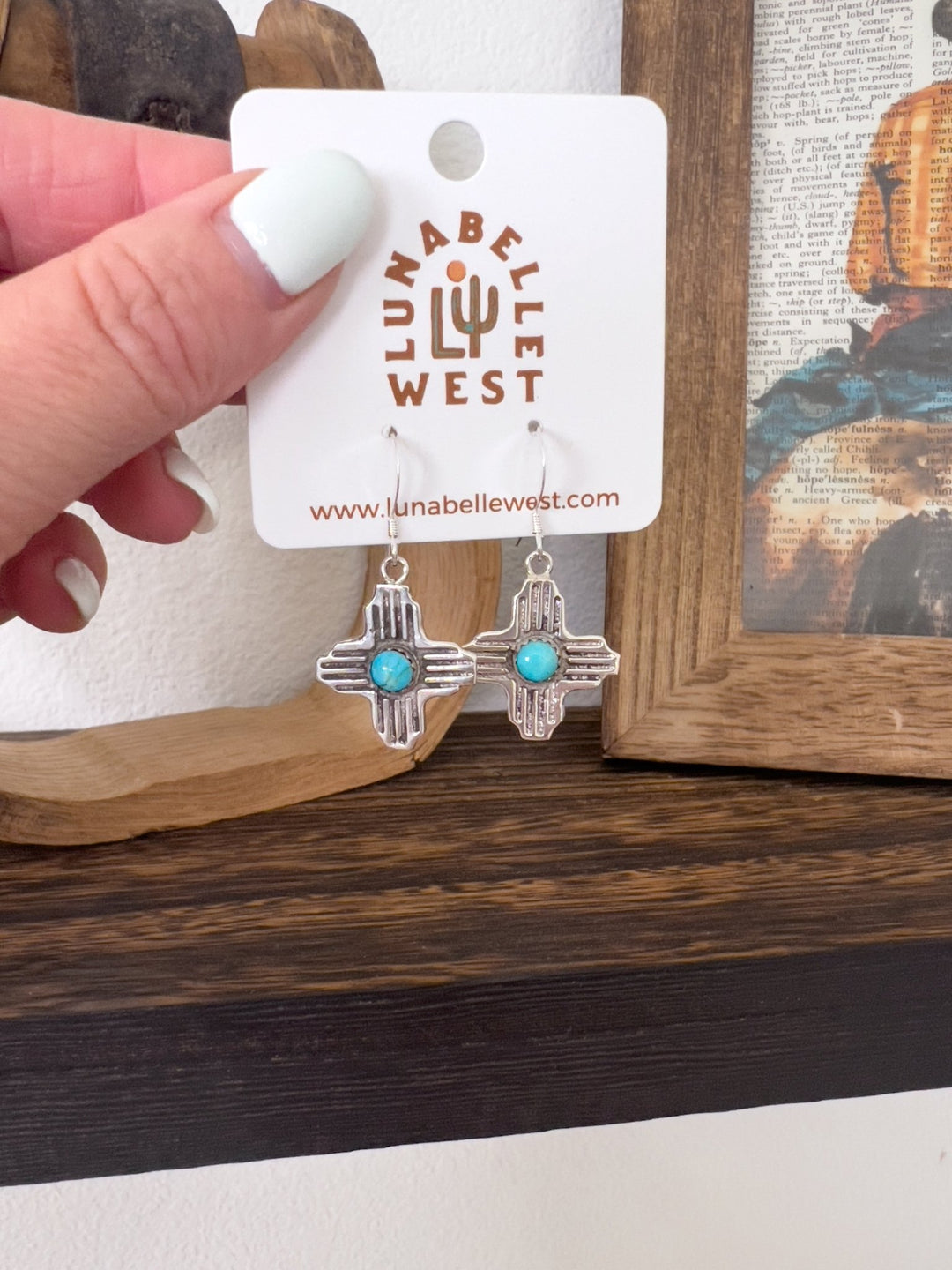 Sadie Turquoise Earrings - Lunabelle West